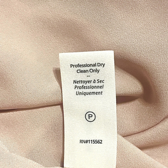 Cinq a Sept Nina Satin Tiered V-Neck Long Sleeve Maxi Dress Size 6 Travertine - Picture 12 of 13